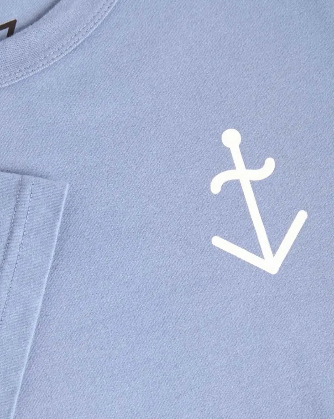 Camiseta La Paz Dantas Logo SS260080220 INDIGO / OFF-WHITE LOGO LA PAZ