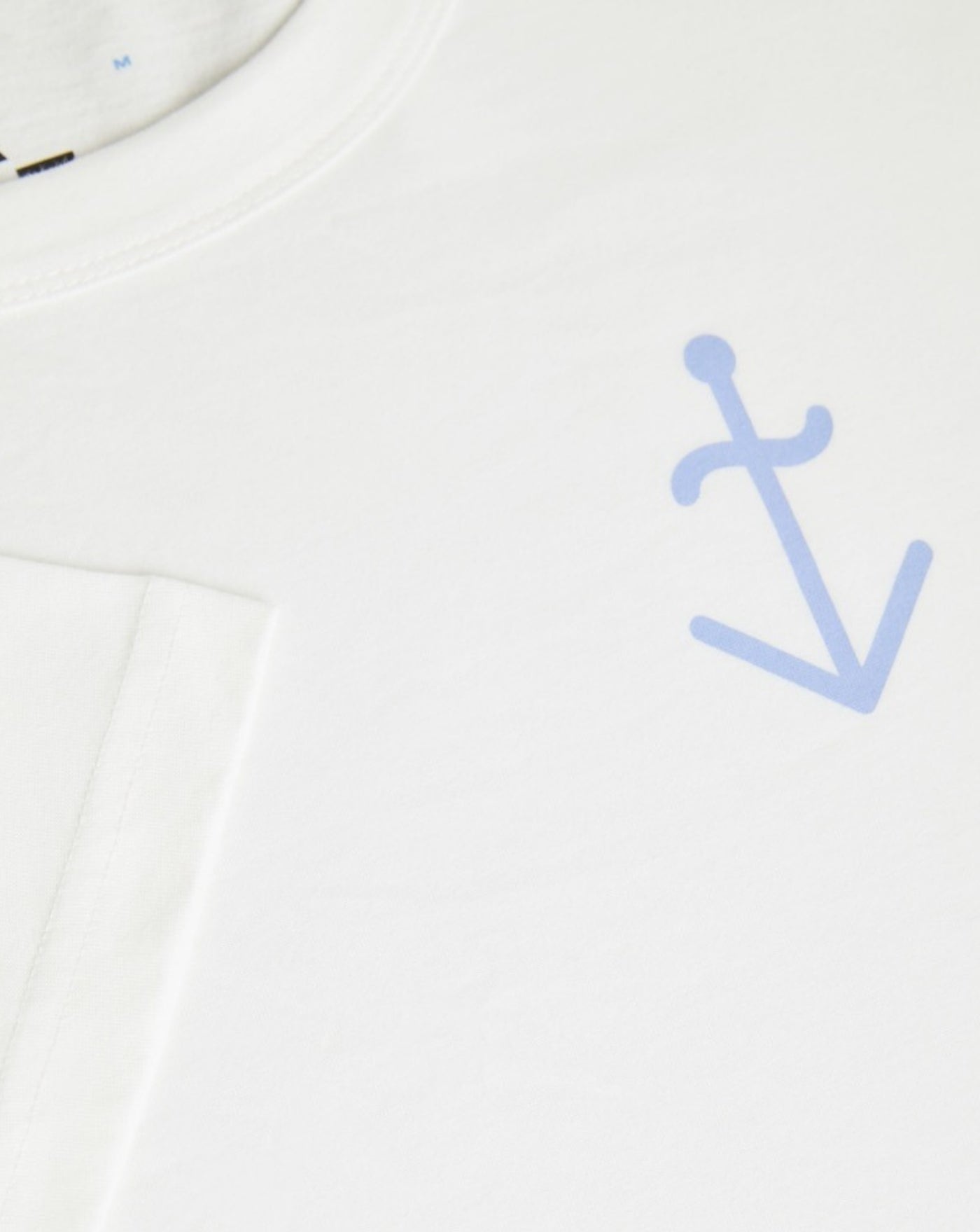 Camiseta La Paz Dantas Logo SS260080220 OFF-WHITE/ WIND BLUE LOGO LA PAZ