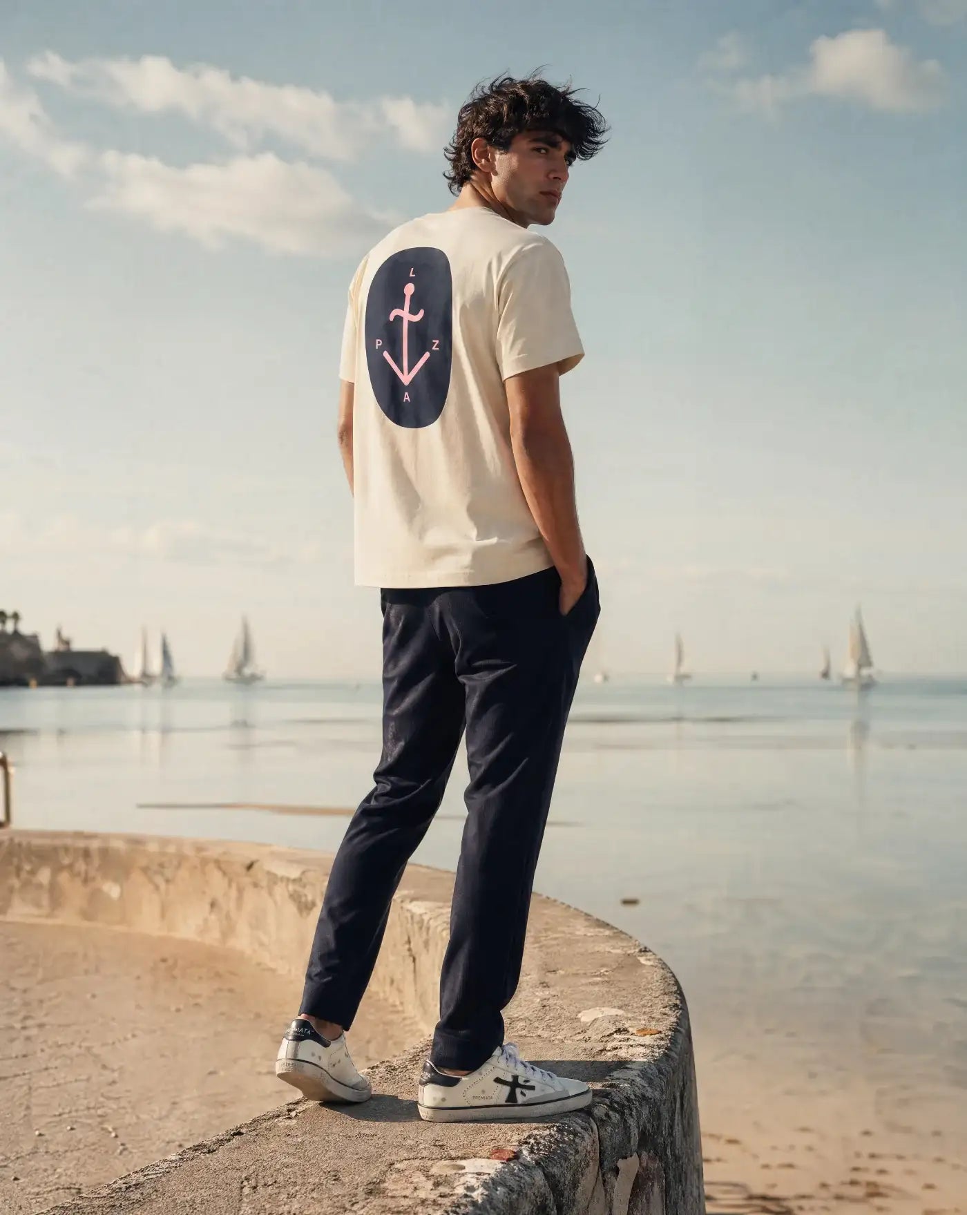 Camiseta La Paz Botelho Print SS260082080 NAVY / SUNRISE LA PAZ