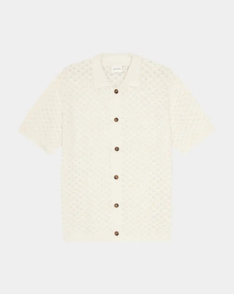 Camisa Les Deux Gespertus Knitted Shirt 1001301 211EGGNOG WHITE LES DEUX
