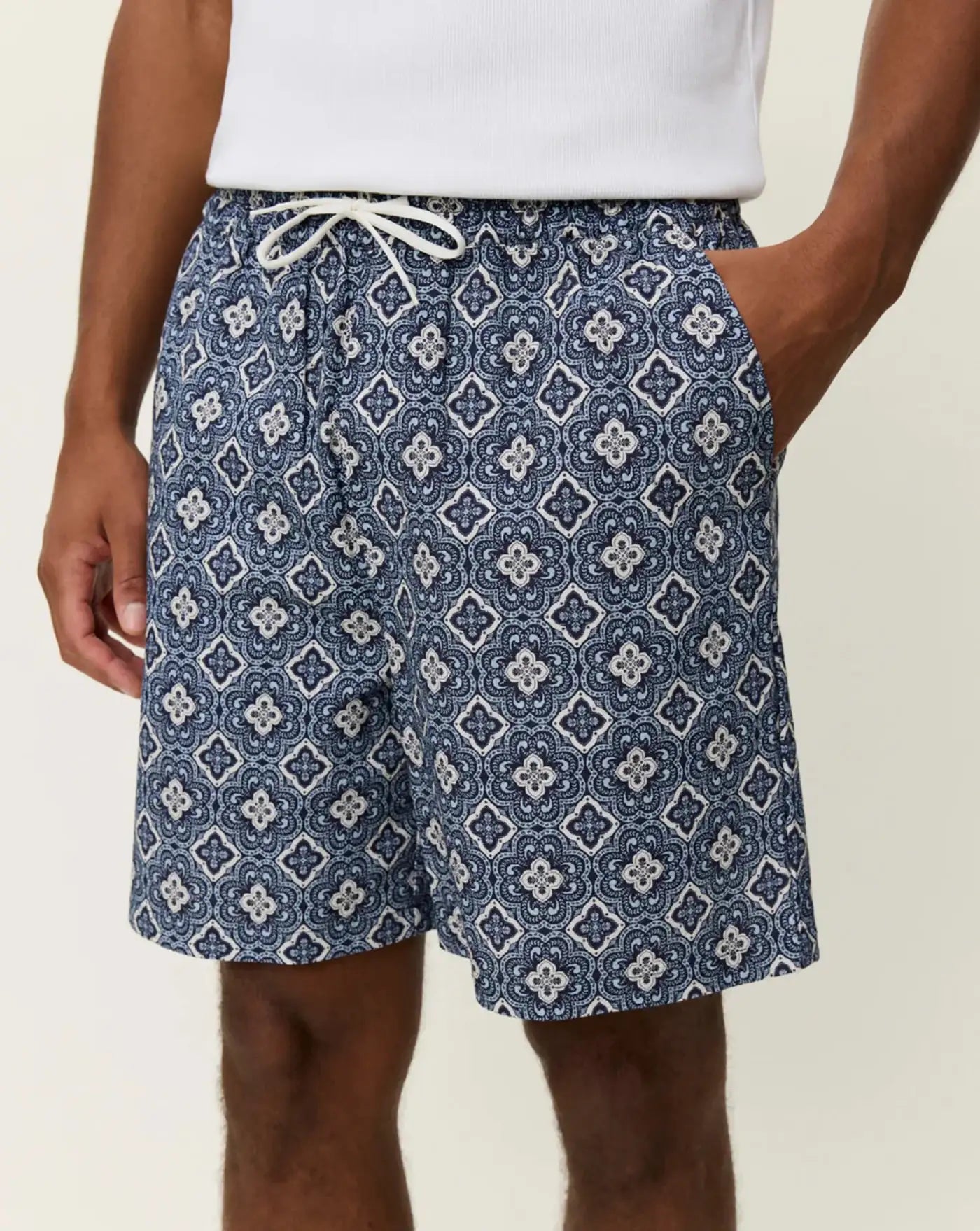 Bermuda Les Deux Harry Arabesque 1001373 435BLUE FOG LES DEUX
