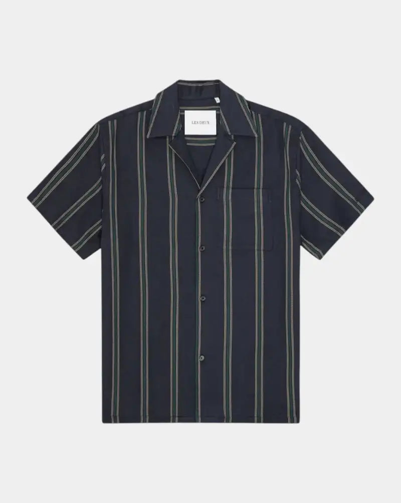 Camisa Les Deux Lawson Stripe SS Shirt<BR/> 1001389 460 LES DEUX