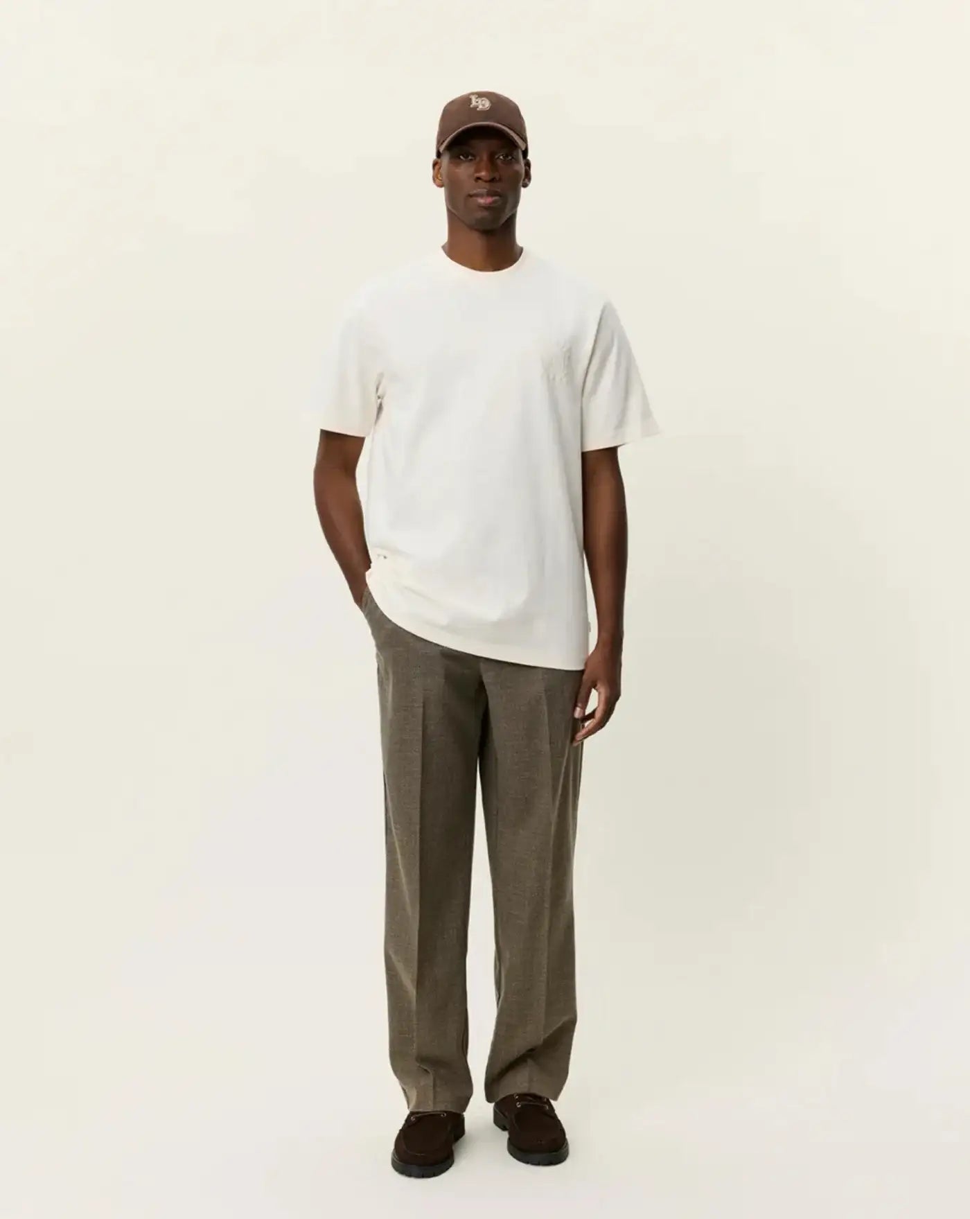 Camiseta Les Deux Ben Goods T-shirt 1001506 211EGGNOG WHITE LES DEUX