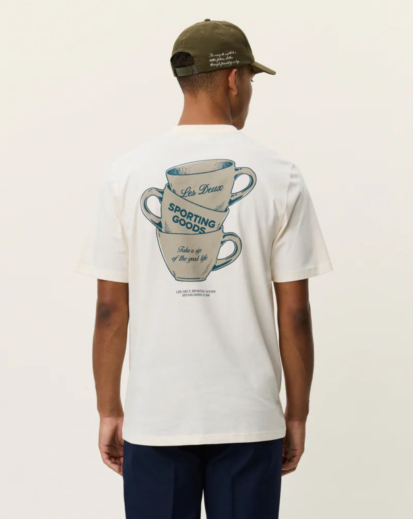 Camiseta Les Deux Ben artist t-shirt 1001565 211EGGNOG WHITE LES DEUX