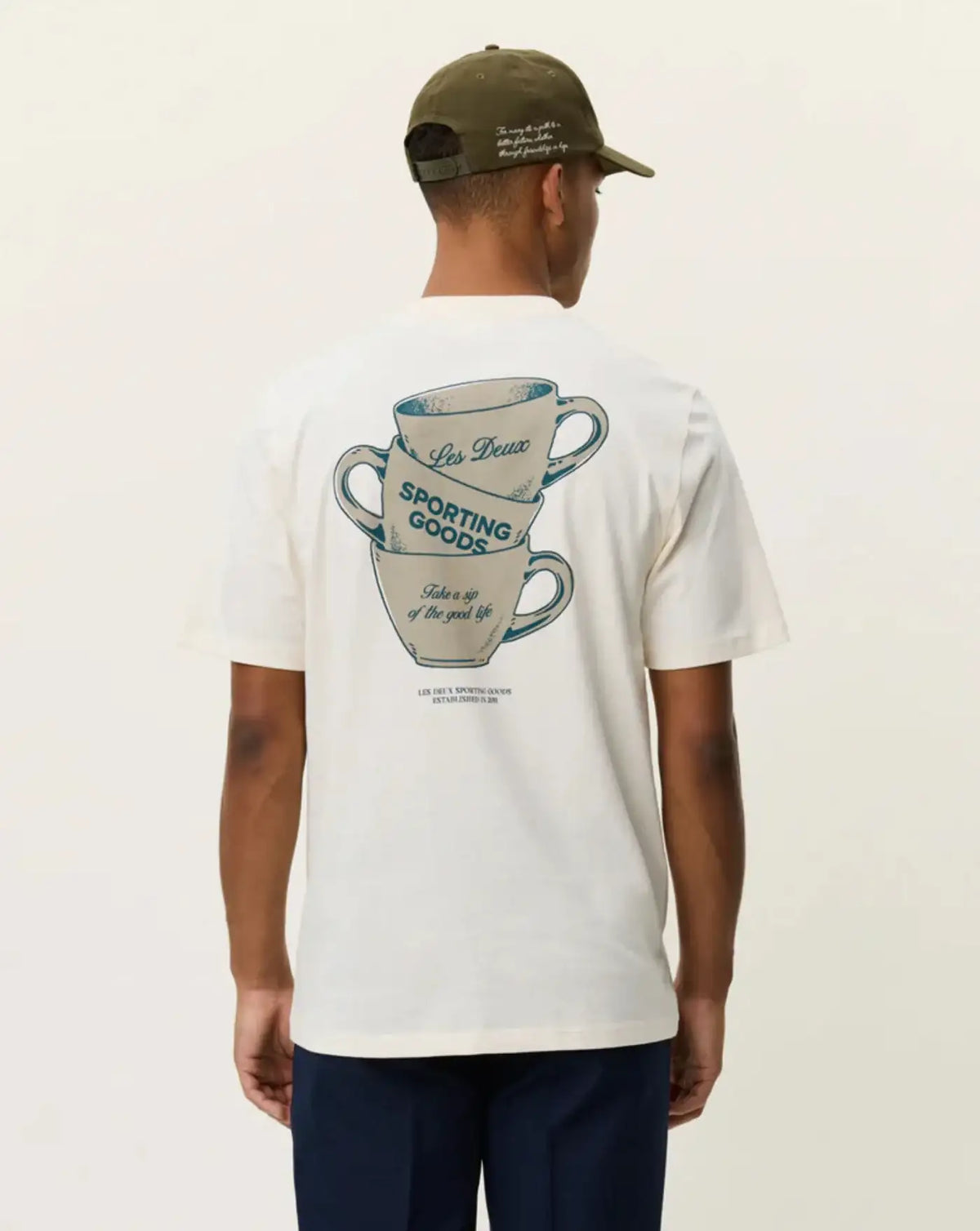 Camiseta Les Deux Ben artist t-shirt 1001565 211EGGNOG WHITE LES DEUX