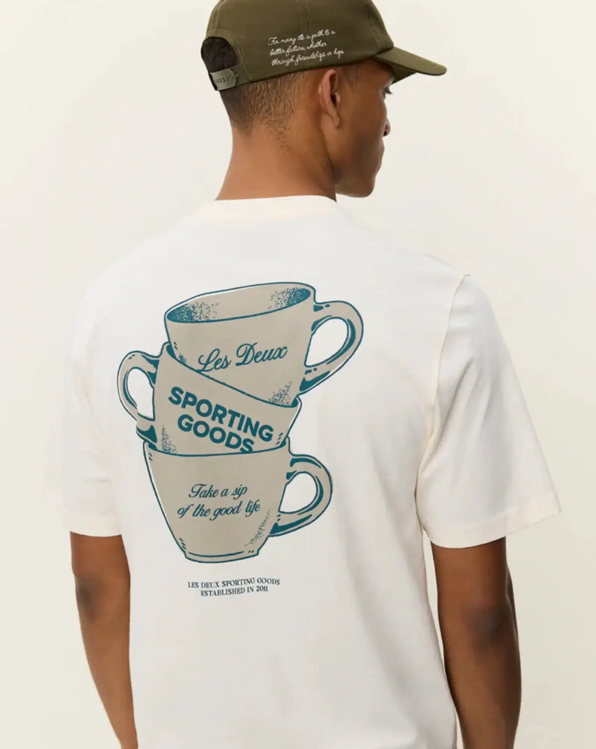 Camiseta Les Deux Ben artist t-shirt 1001565 211EGGNOG WHITE LES DEUX