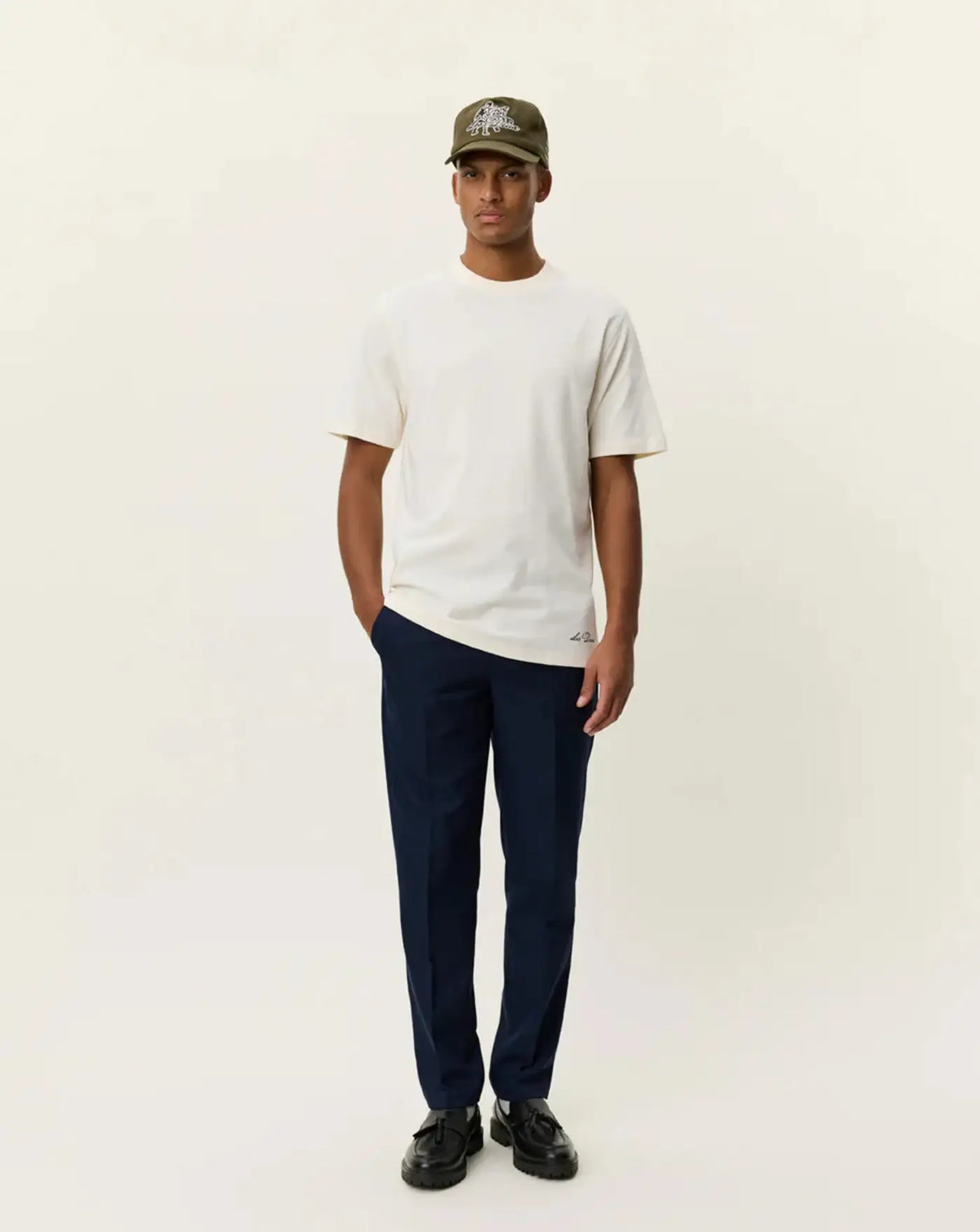 Camiseta Les Deux Ben artist t-shirt 1001565 211EGGNOG WHITE LES DEUX