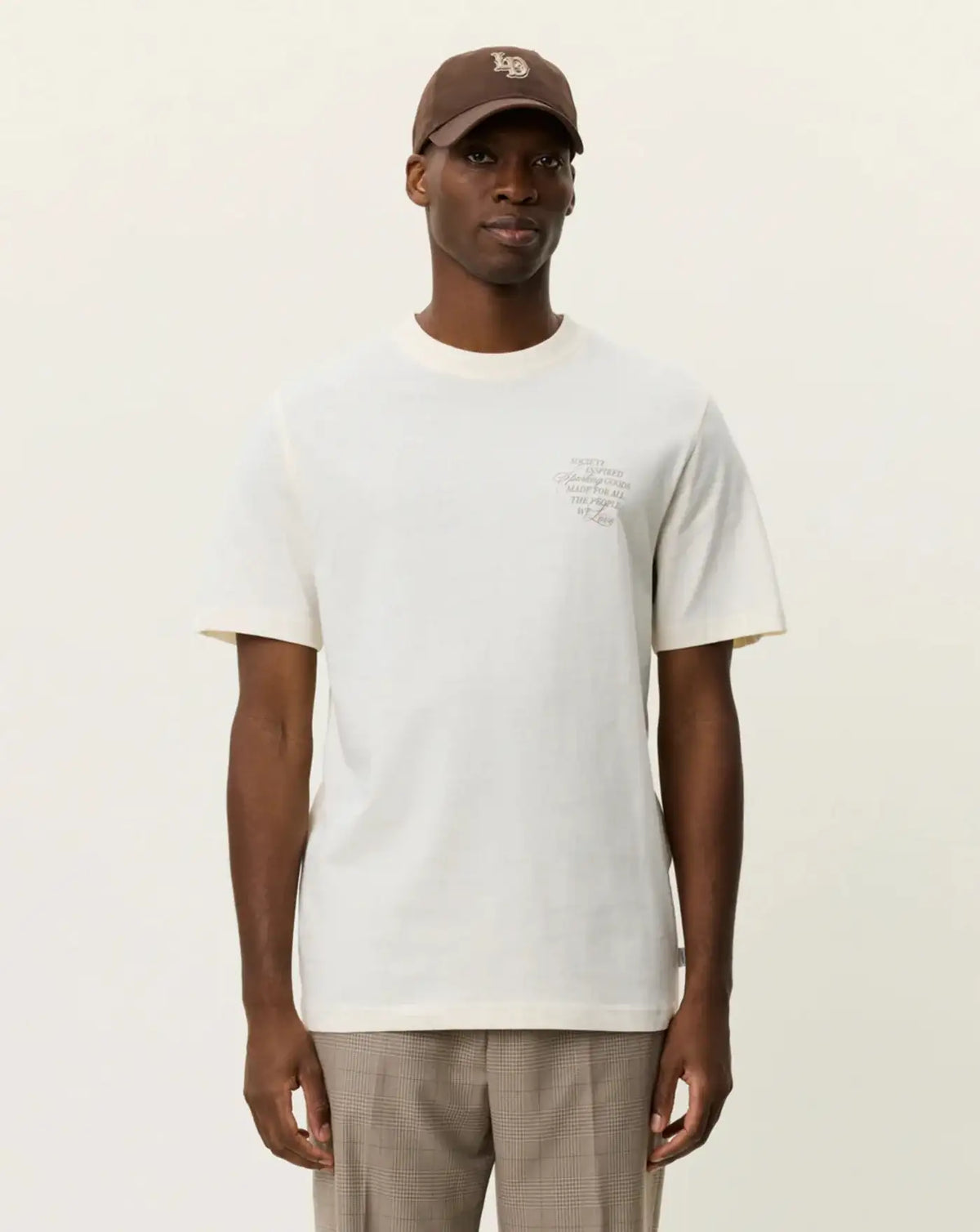 Camiseta Les Deux Ben Faience T-shirt 1001576 211EGGNOG WHITE LES DEUX