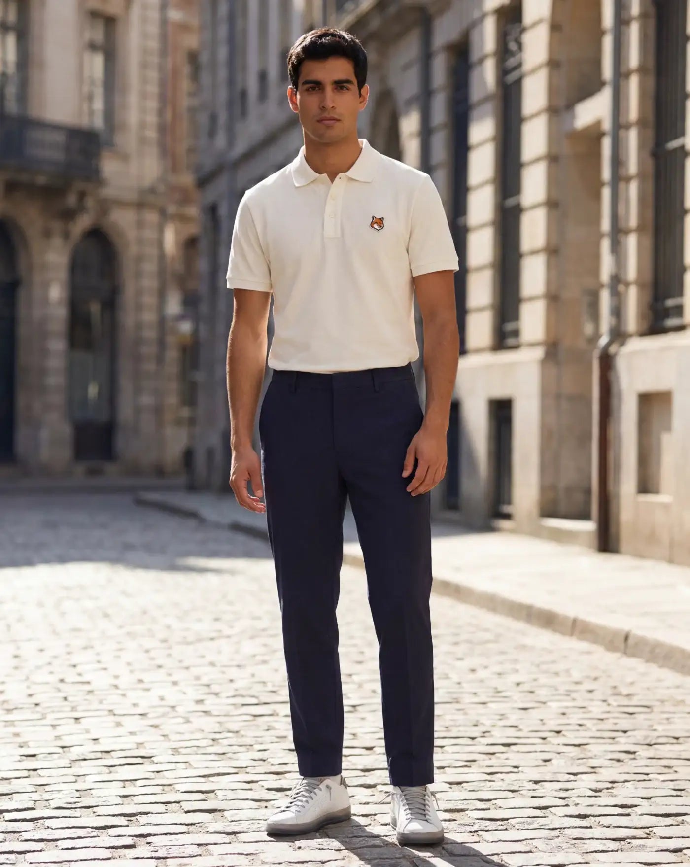 Polo Maison Kitsune Fox Head PM00209KP0002 0063 MAISON KITSUNE