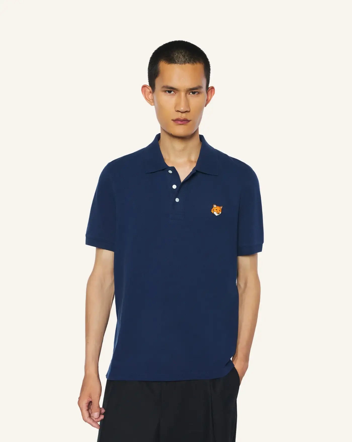 Polo Maison Kitsune Fox Head PM00209KP0002 0413 MAISON KITSUNE