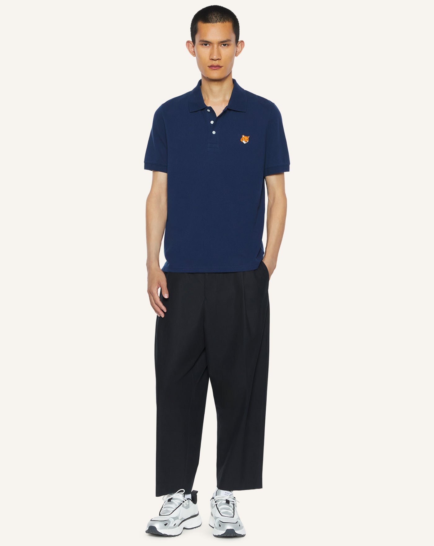 Polo Maison Kitsune Fox Head PM00209KP0002 0413 MAISON KITSUNE