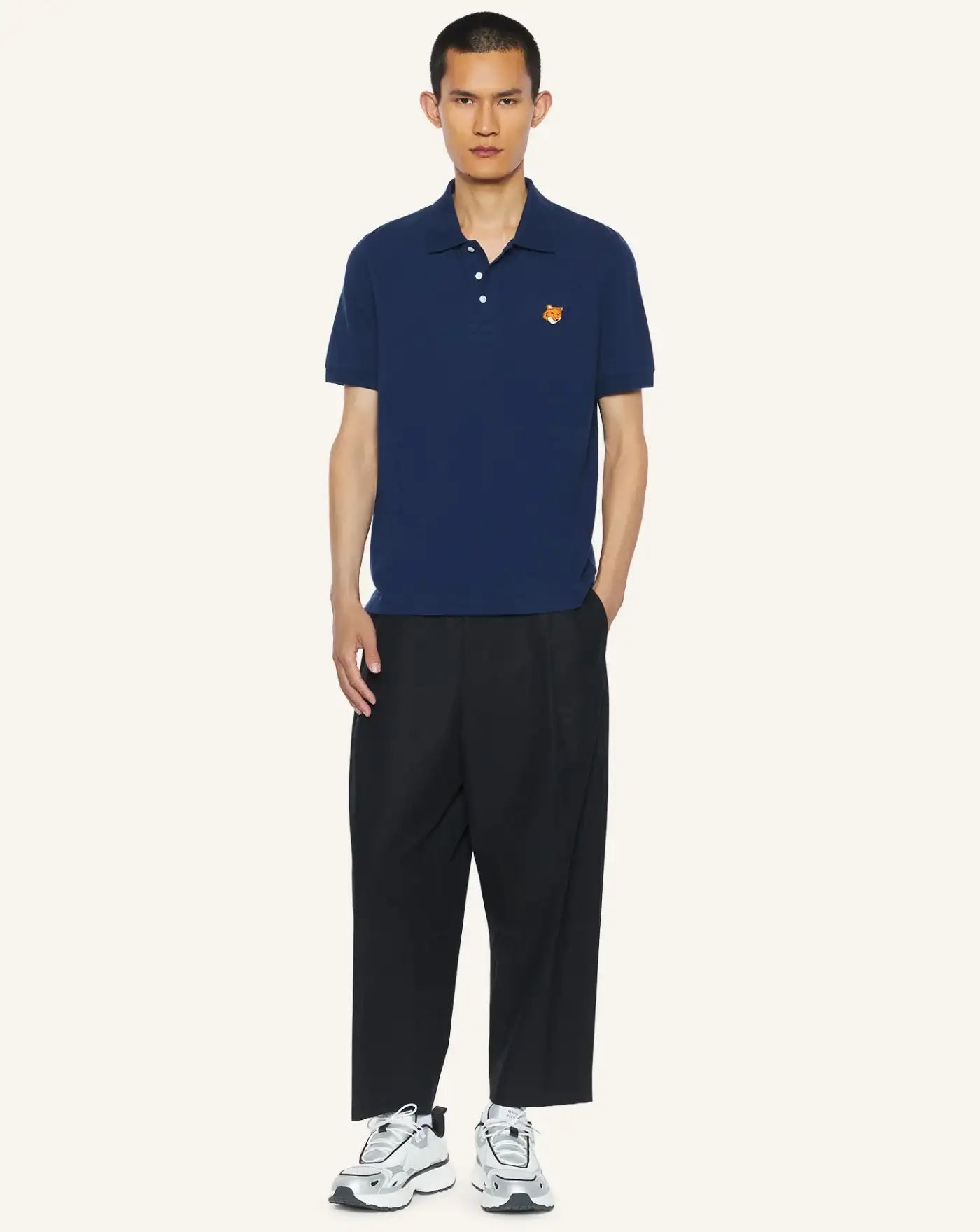 Polo Maison Kitsune Fox Head PM00209KP0002 0413 MAISON KITSUNE