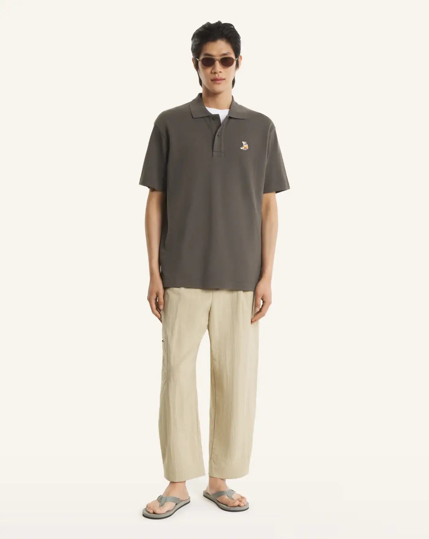 Polo Maison Kitsune Dreaming Fox QM00201KP0001 0453 MAISON KITSUNE