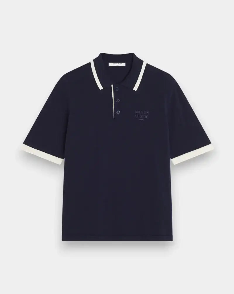 Polo Maison Kitsune Cotton Knitted QM00208KT1135 0413 MAISON KITSUNE