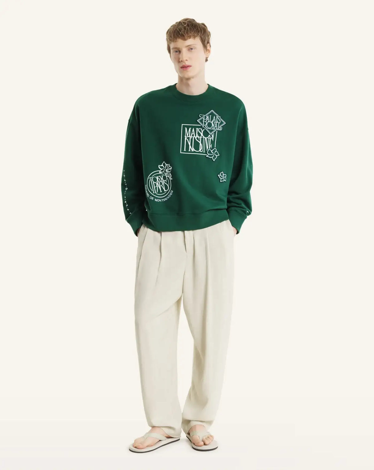 Sudadera Maison Kitsune Art Nouveau Stamps QM00303KM0340 P399 MAISON KITSUNE
