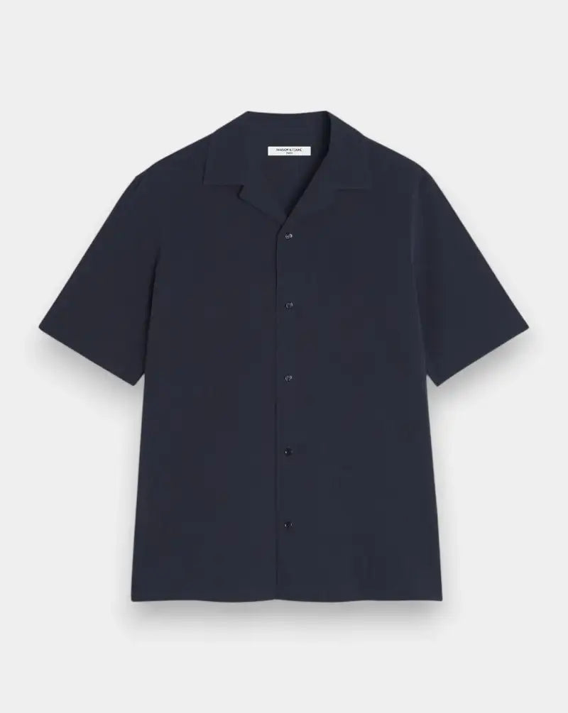 Camisa Maison Kitsune Seersucker Resort QM00407WC5082 0413 MAISON KITSUNE