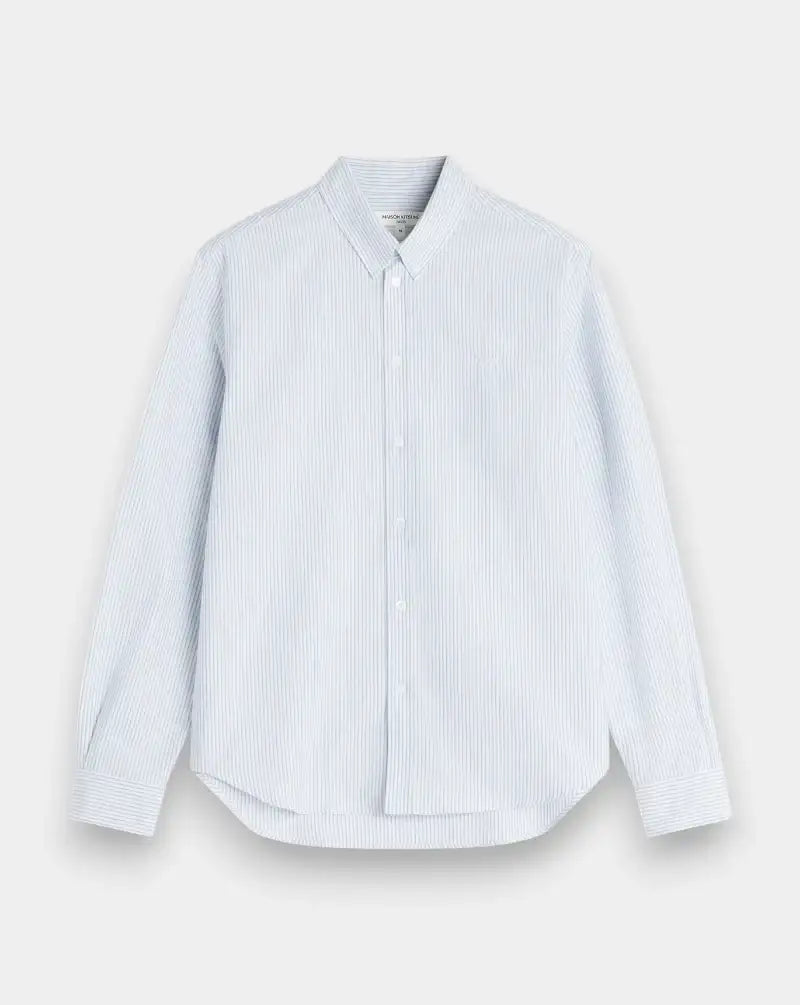 Camisa Maison Kitsune Profile Fox Striped QM00411WC5098 0491 MAISON KITSUNE