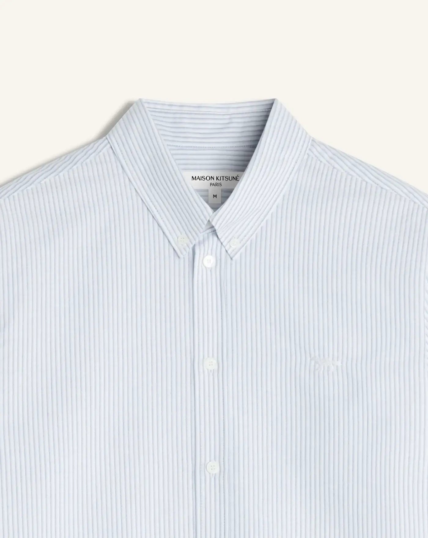 Camisa Maison Kitsune Profile Fox Striped QM00411WC5098 0491 MAISON KITSUNE