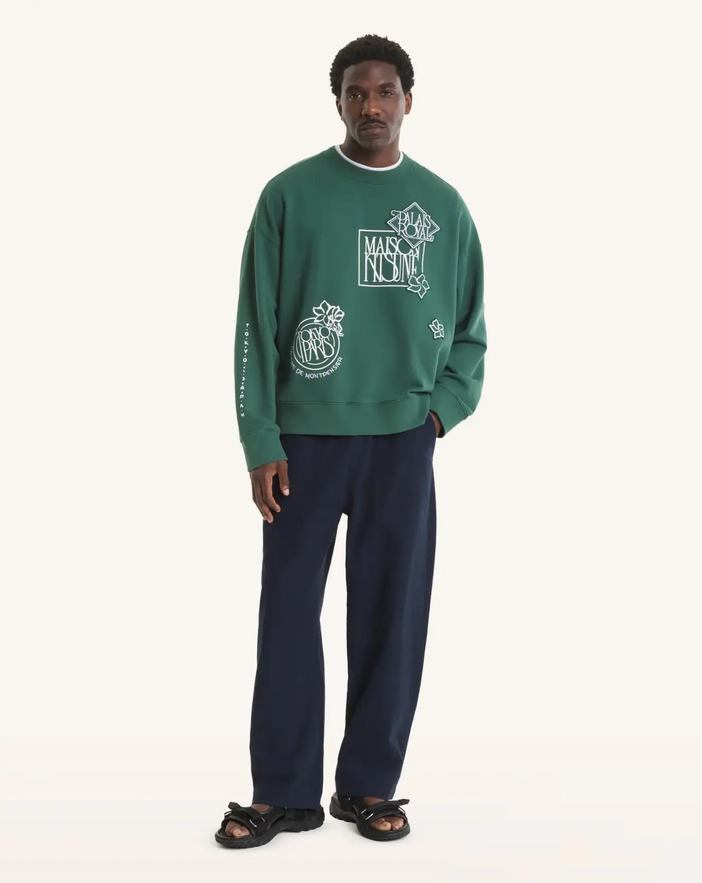 Pantalon Maison Kitsune Workwear Pants QM01109WW9102 0413 MAISON KITSUNE