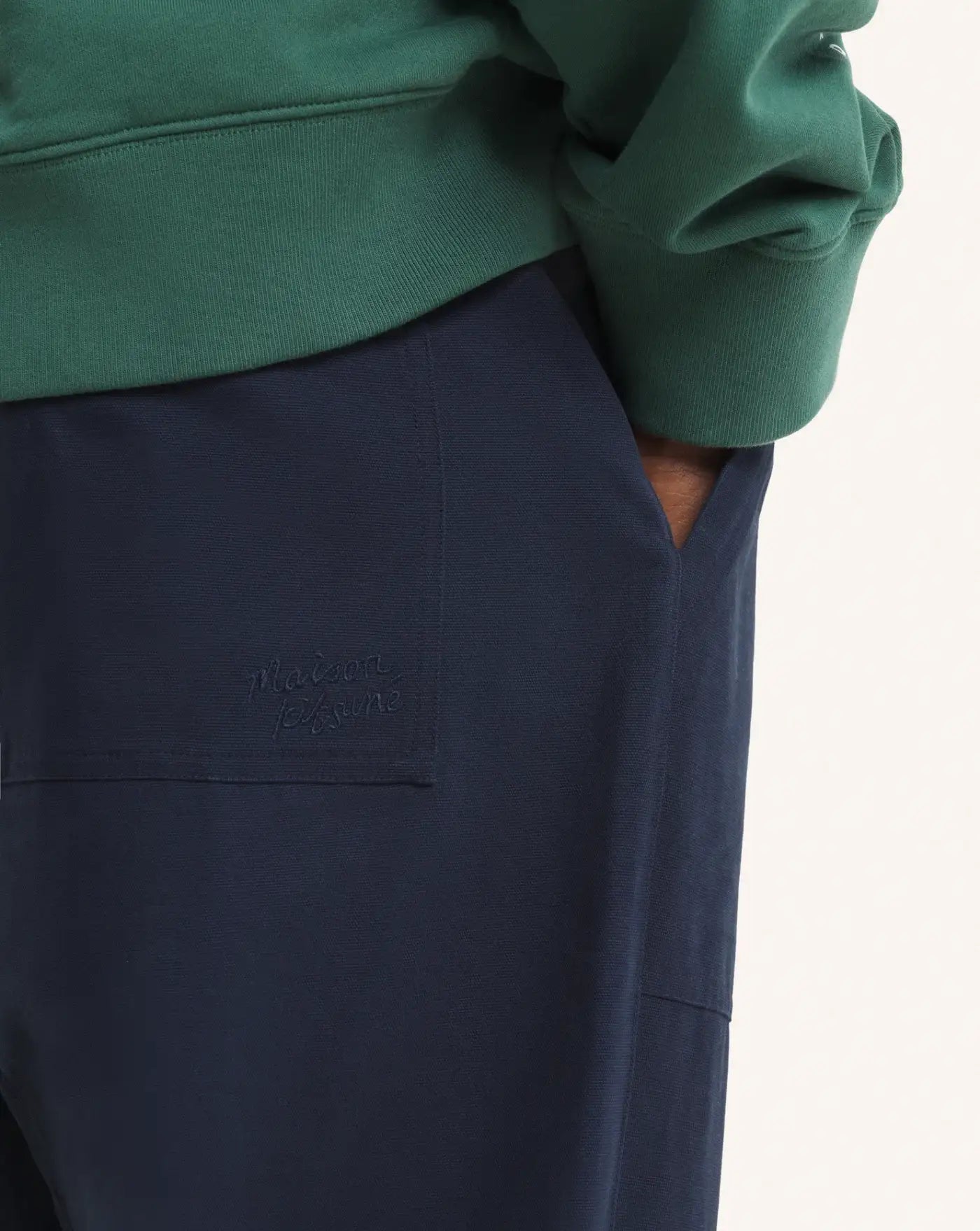 Pantalon Maison Kitsune Workwear Pants QM01109WW9102 0413 MAISON KITSUNE