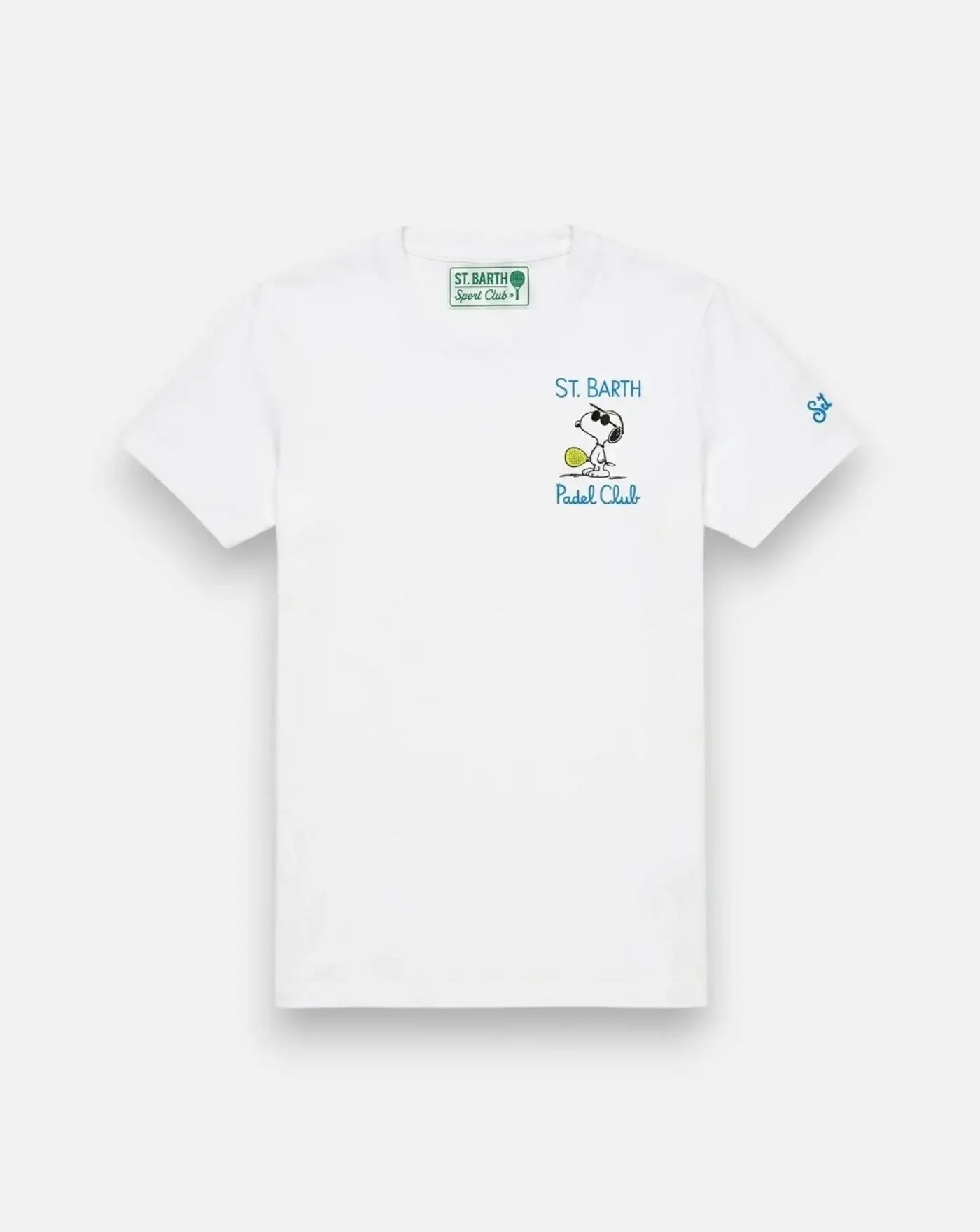 Camiseta MC2 Saint Barth "snoopy padel club portofino" POT0001 02498L 01N EMB MC2 SAINT BARTH
