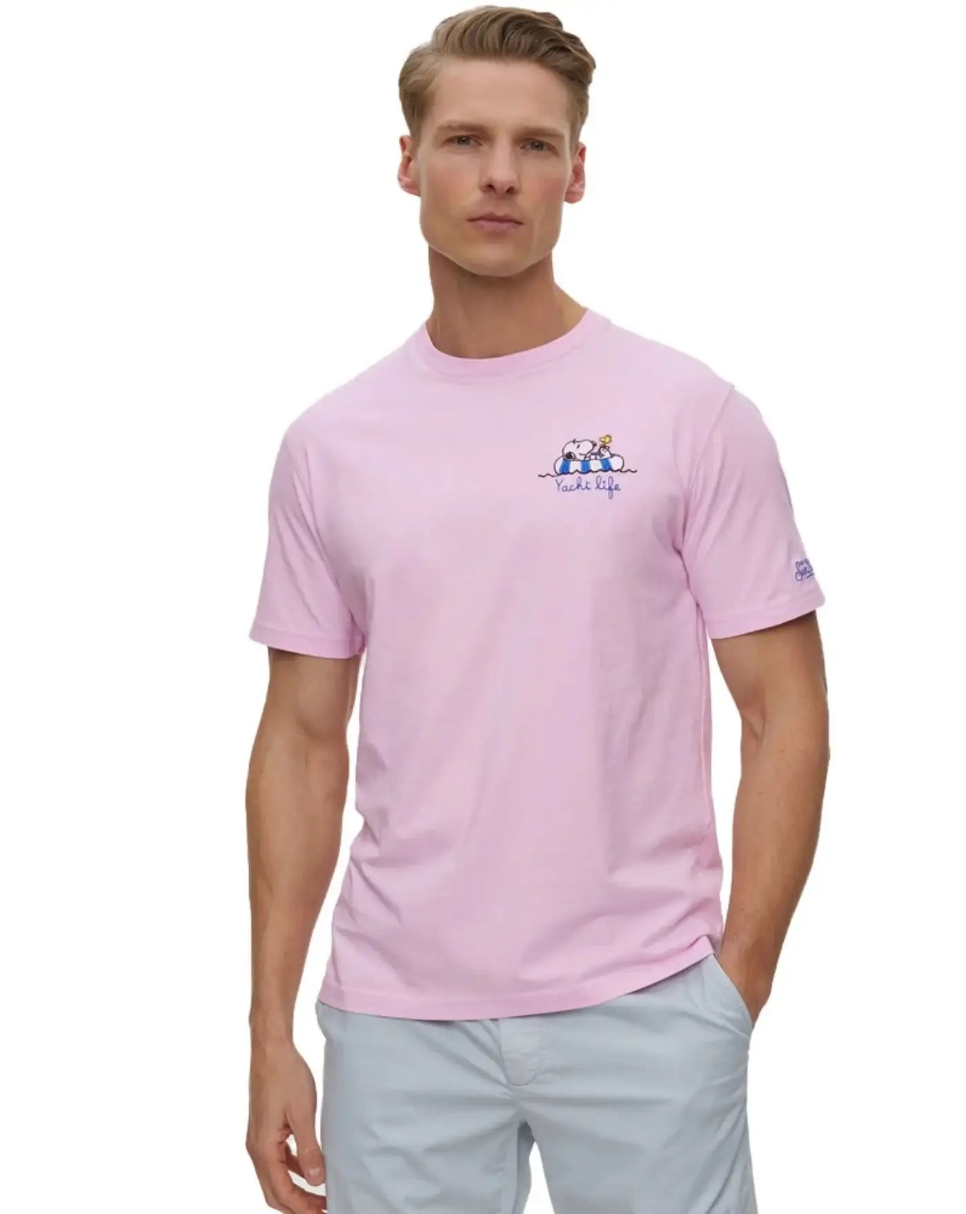Camiseta MC2 Saint Barth "snoopy yatch life portofino" POT0001 02635L 21 EMB MC2 SAINT BARTH