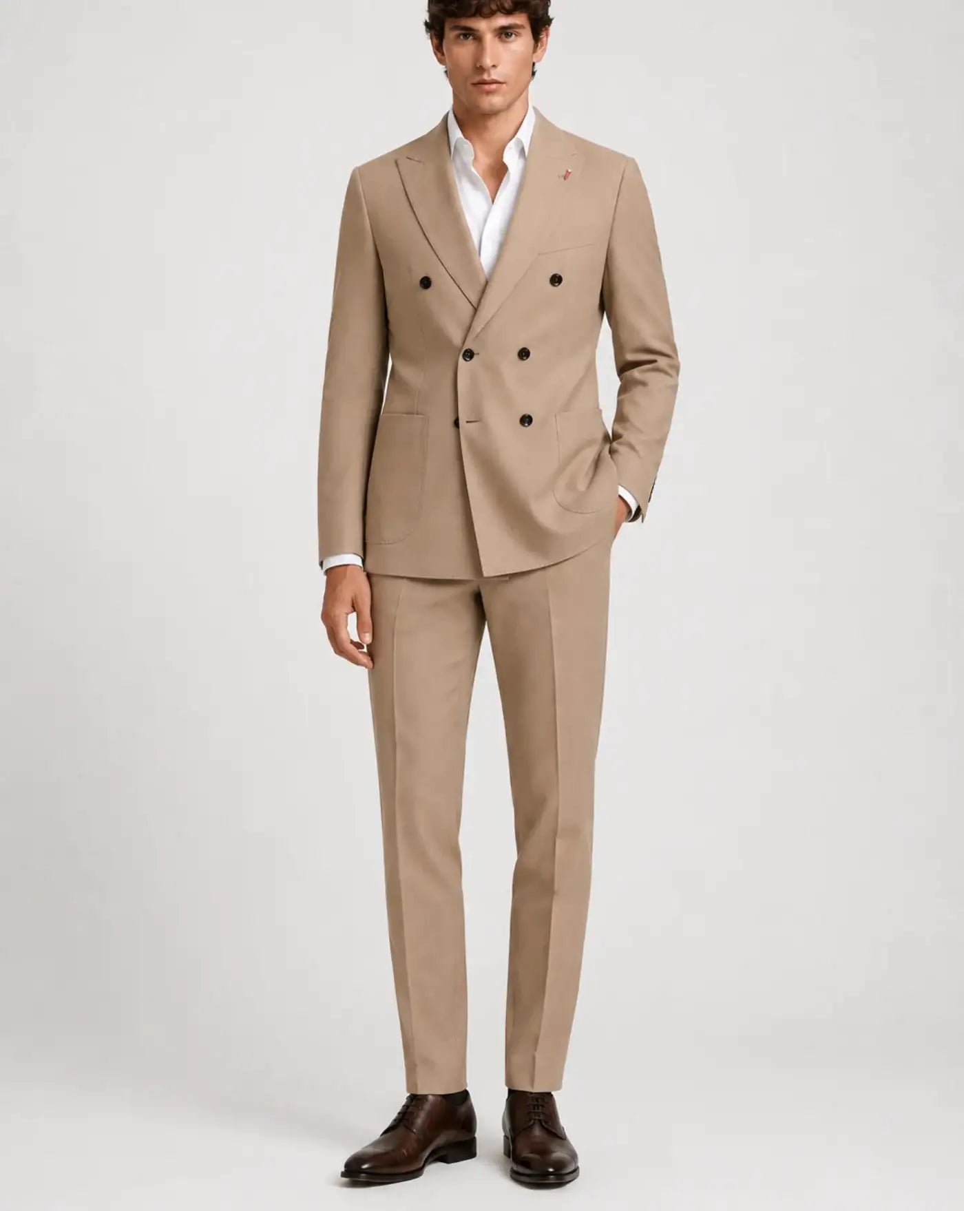 Traje Mulsih Cruzado DANTE ABS707 CAMELLO MULISH