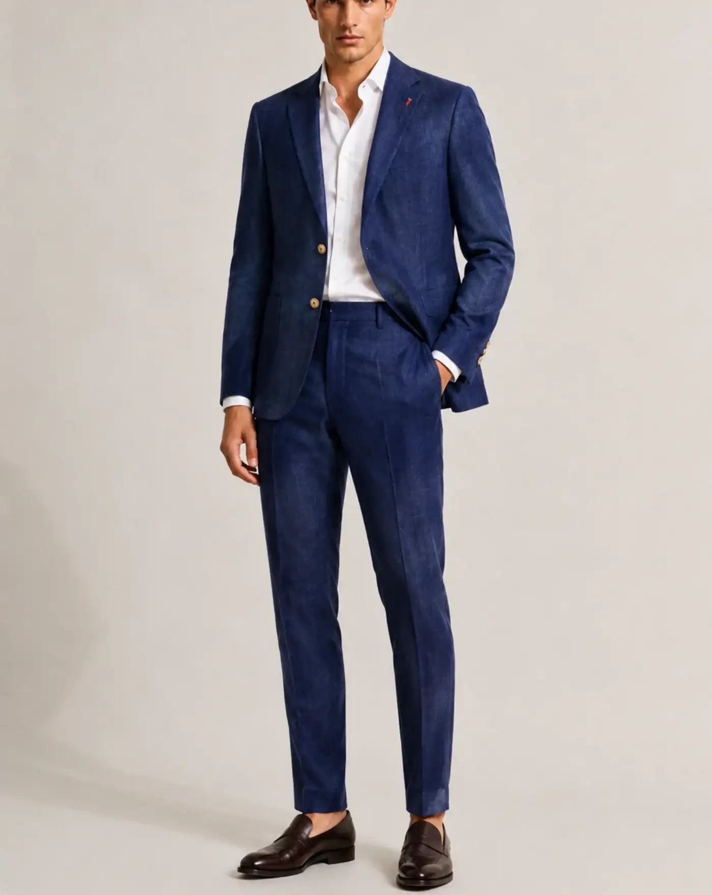 Traje Mulish Lino MERINI ABS702 INDACO MULISH
