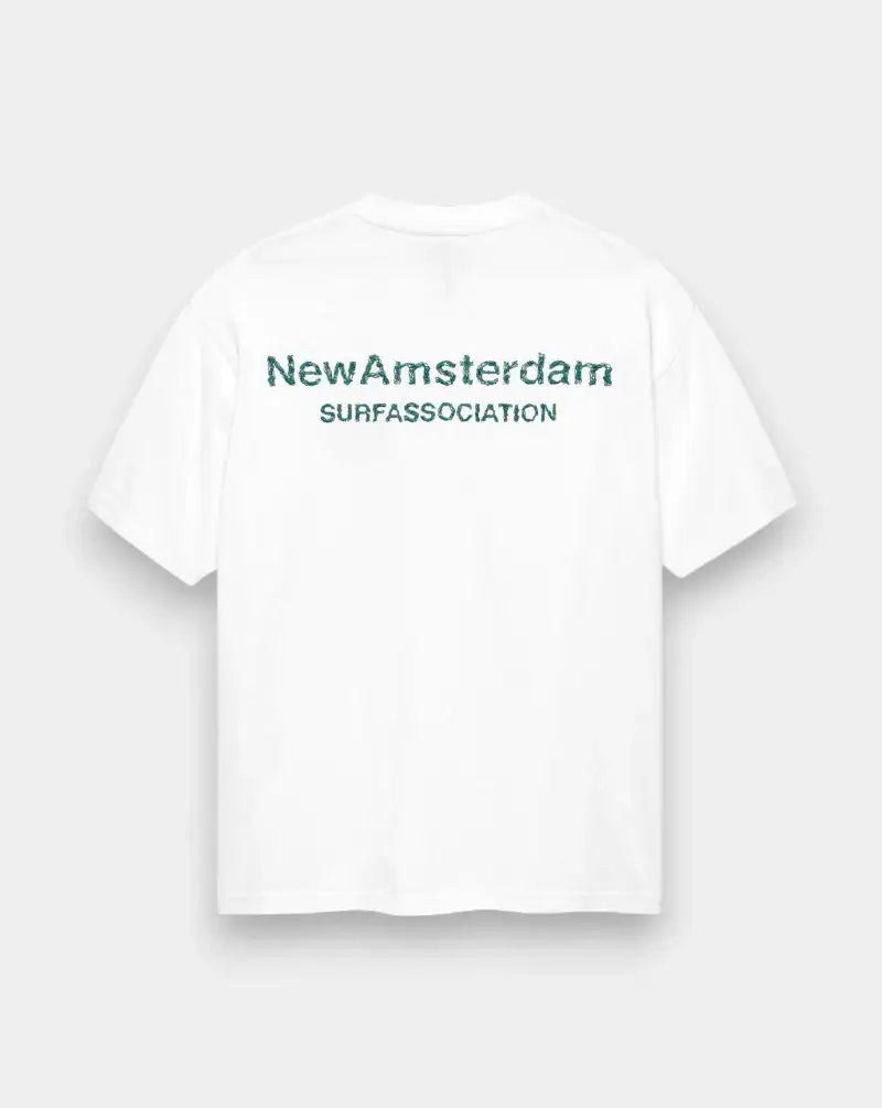 Camiseta New Amsterdam Logo Tee 2601063001 WHITE/SEA GREEN NEW AMSTERDAM