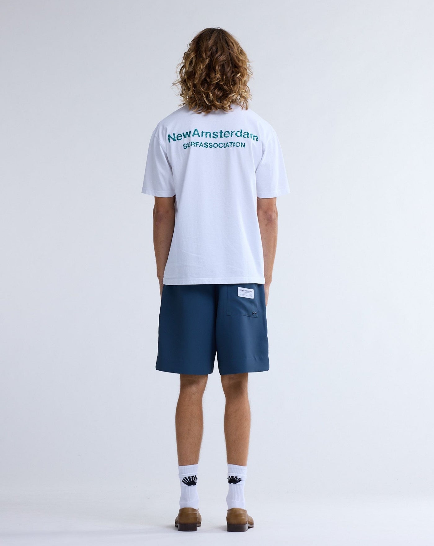 Camiseta New Amsterdam Logo Tee 2601063001 WHITE/SEA GREEN NEW AMSTERDAM