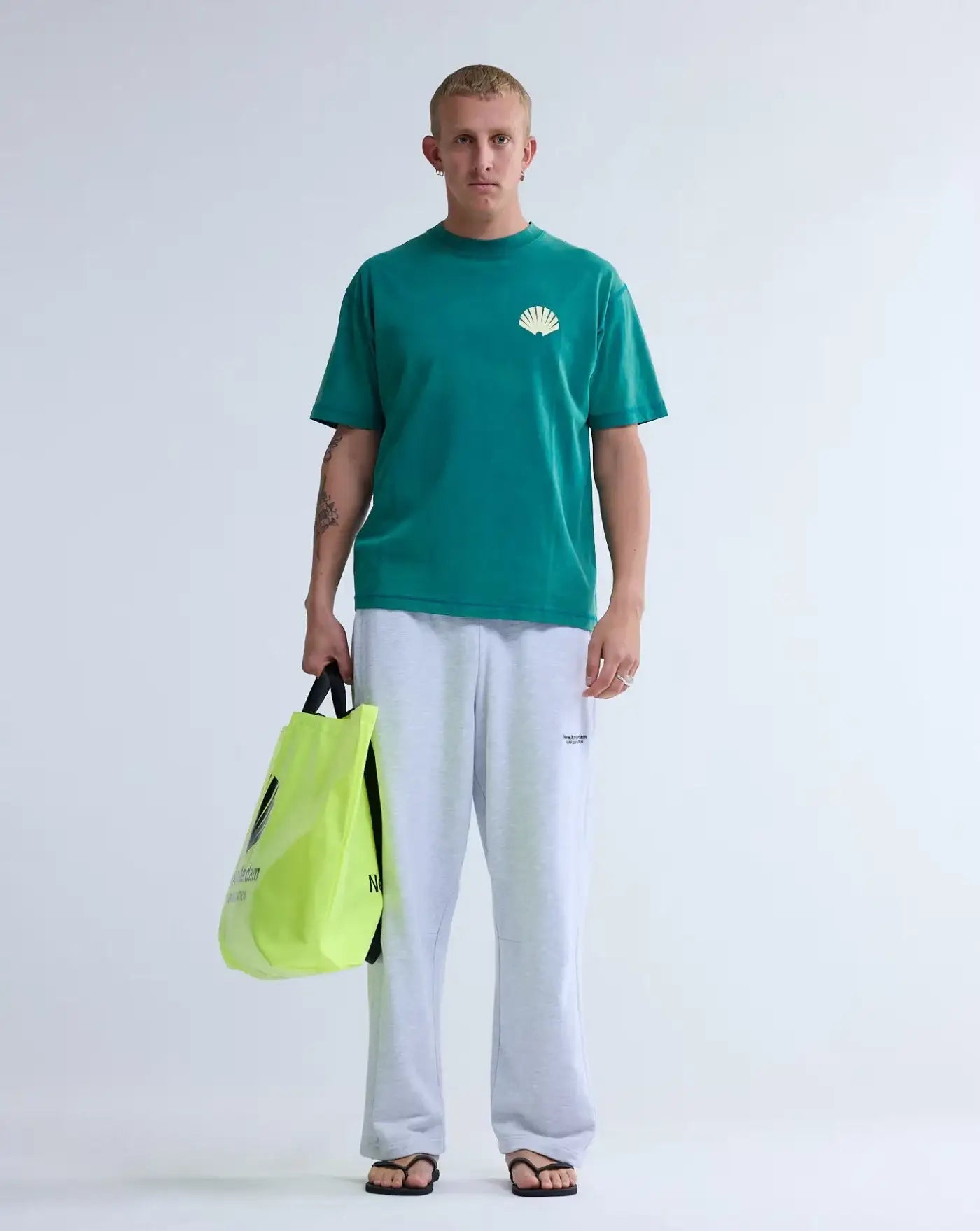 Camiseta New Amsterdam LogoTtee Sea 2601064002 GREEN/BUTTER YELLOW NEW AMSTERDAM