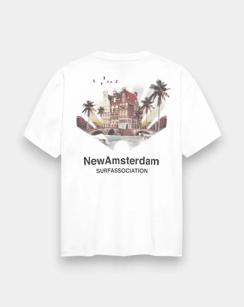 Camiseta New Amsterdam Tropical Tee 2601074001 WHITE NEW AMSTERDAM