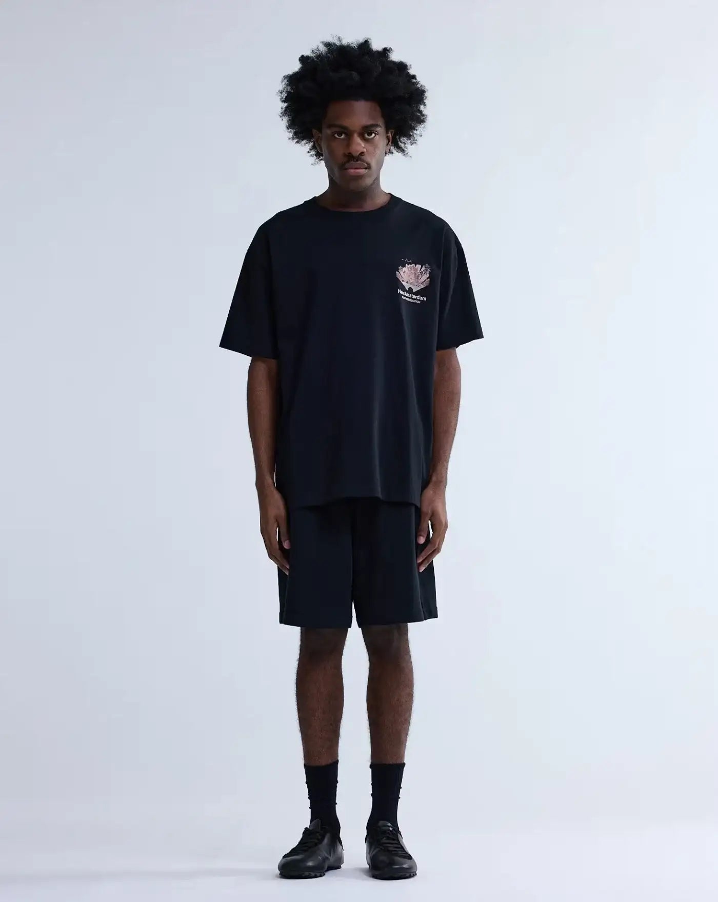 Camiseta New Amsterdam Tropical Tee 2601074002 BLACK NEW AMSTERDAM