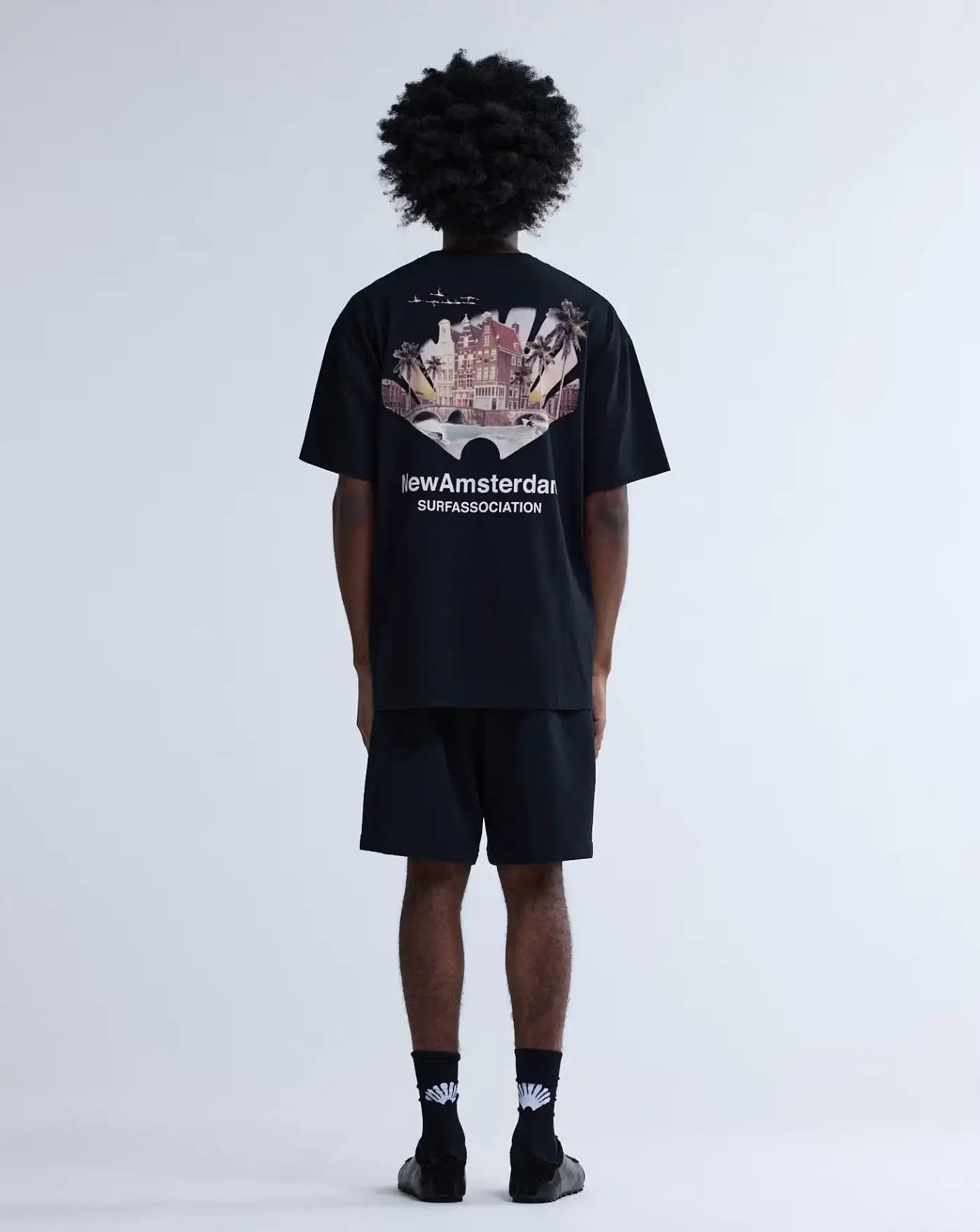 Camiseta New Amsterdam Tropical Tee 2601074002 BLACK NEW AMSTERDAM
