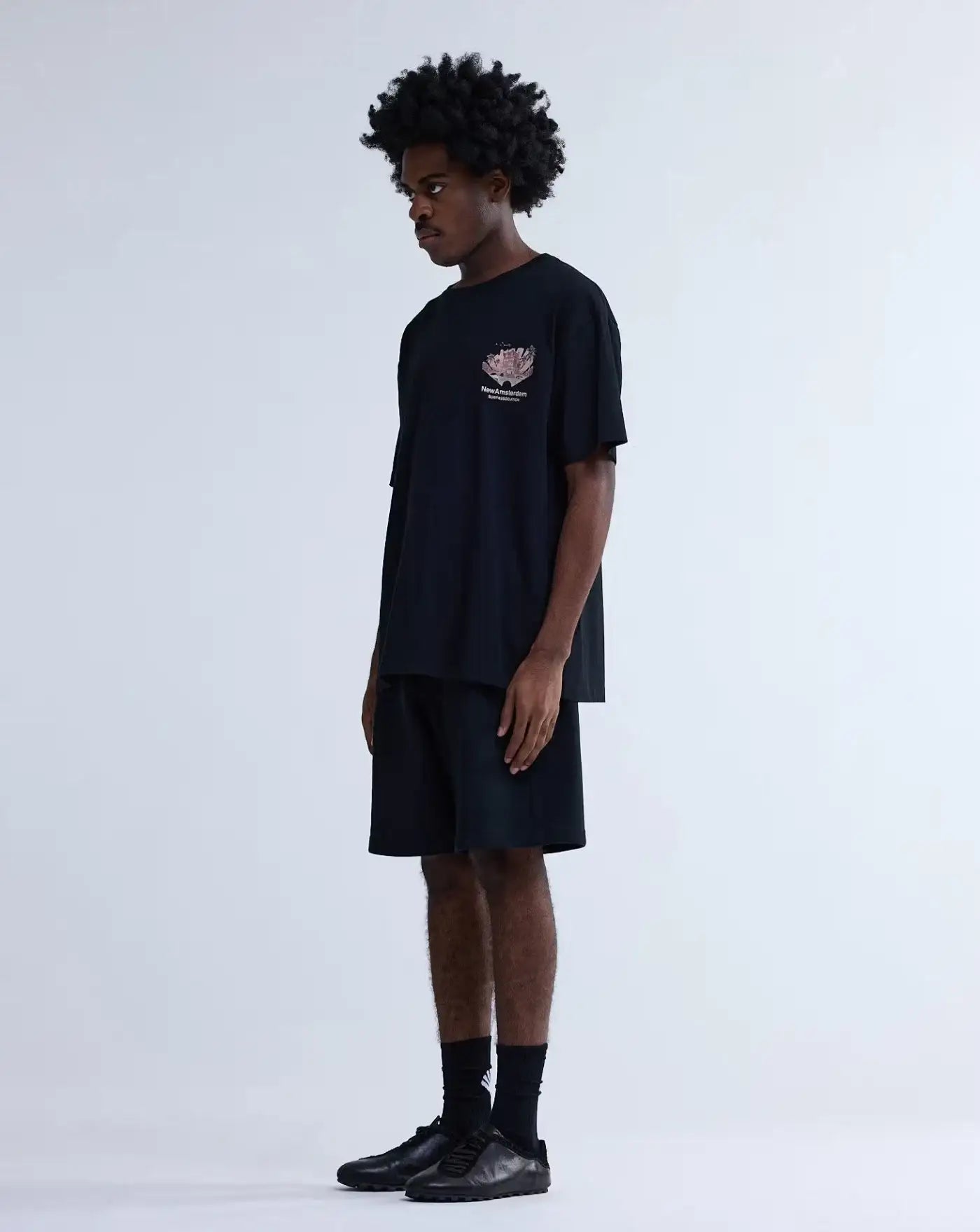 Camiseta New Amsterdam Tropical Tee 2601074002 BLACK NEW AMSTERDAM