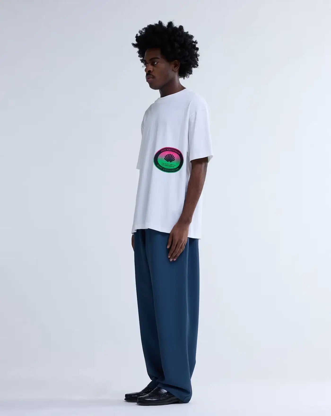 Camiseta New Amsterdam Surf Centre 2601077002 WASHED WHITE NEW AMSTERDAM