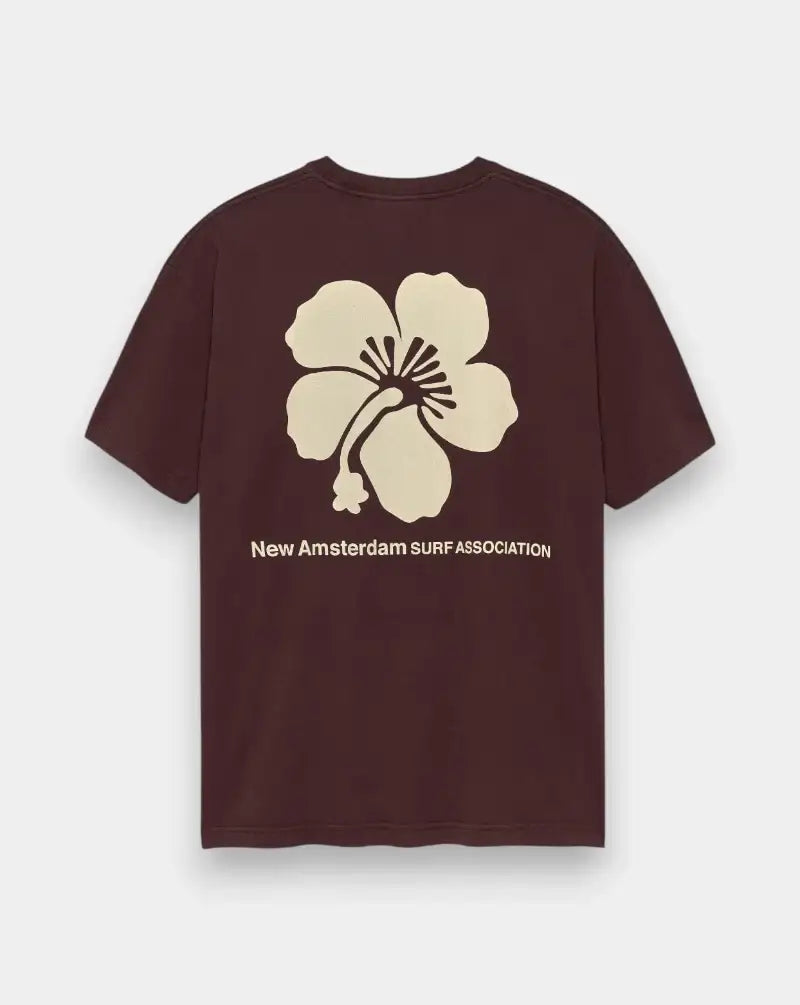 Camiseta New Amseterdam Hibiscus Tee 2601078003 WALNUT NEW AMSTERDAM