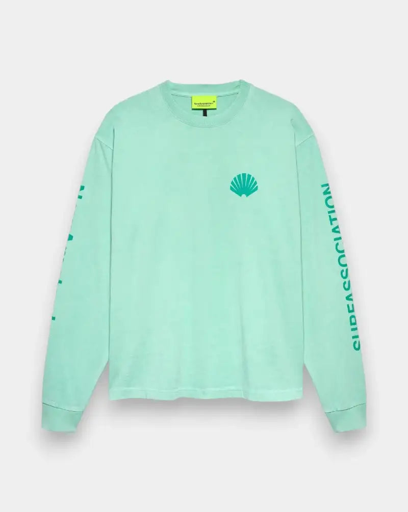Camiseta New Amsterdam Logo Longsleeve Ocean 2601106002 WAVE/SEA GREEN NEW AMSTERDAM