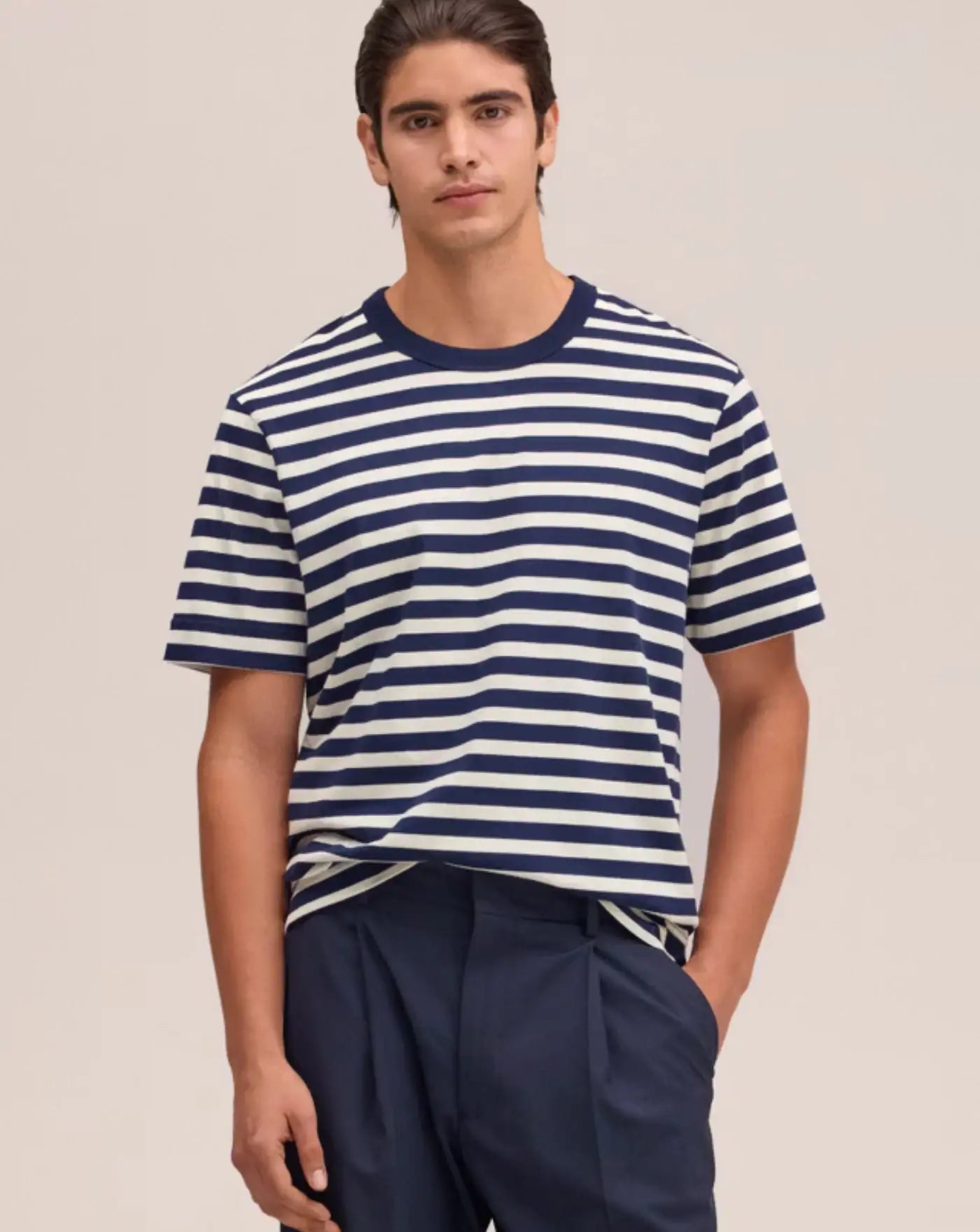 Camiseta NN.07 Adan 2610000096 724 NAVY STRIPE NN. 07
