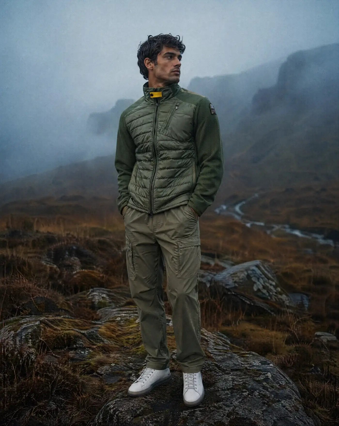 Chaqueta Parajumpers Jayden 26SMPMHYWU01 LICHEN KHAKI PARAJUMPERS