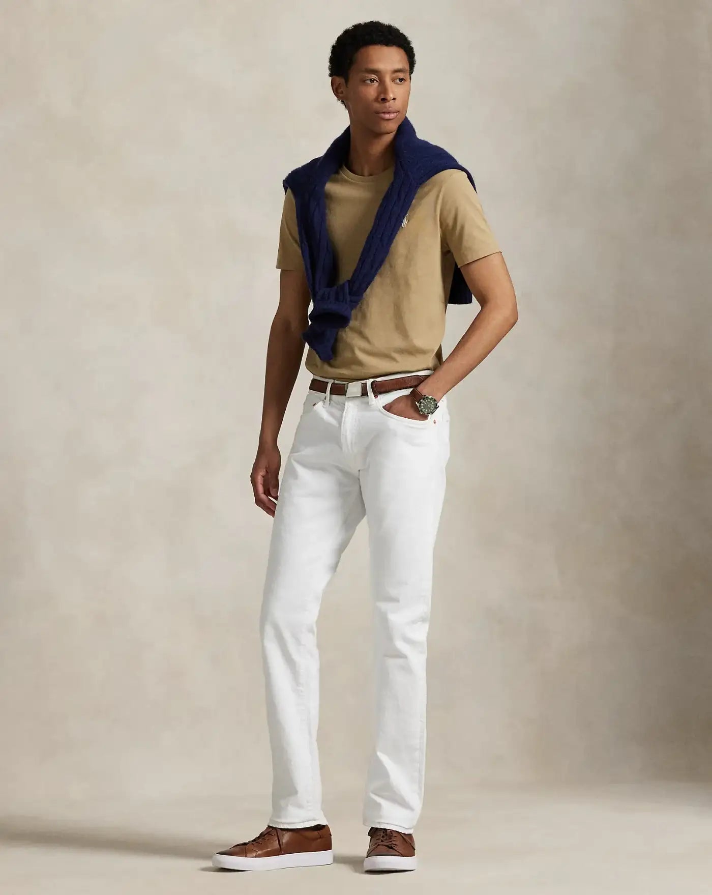 Camiseta Polo Ralph Lauren Basic 710671438329 CAFE TAN/C8176 POLO RALPH LAUREN