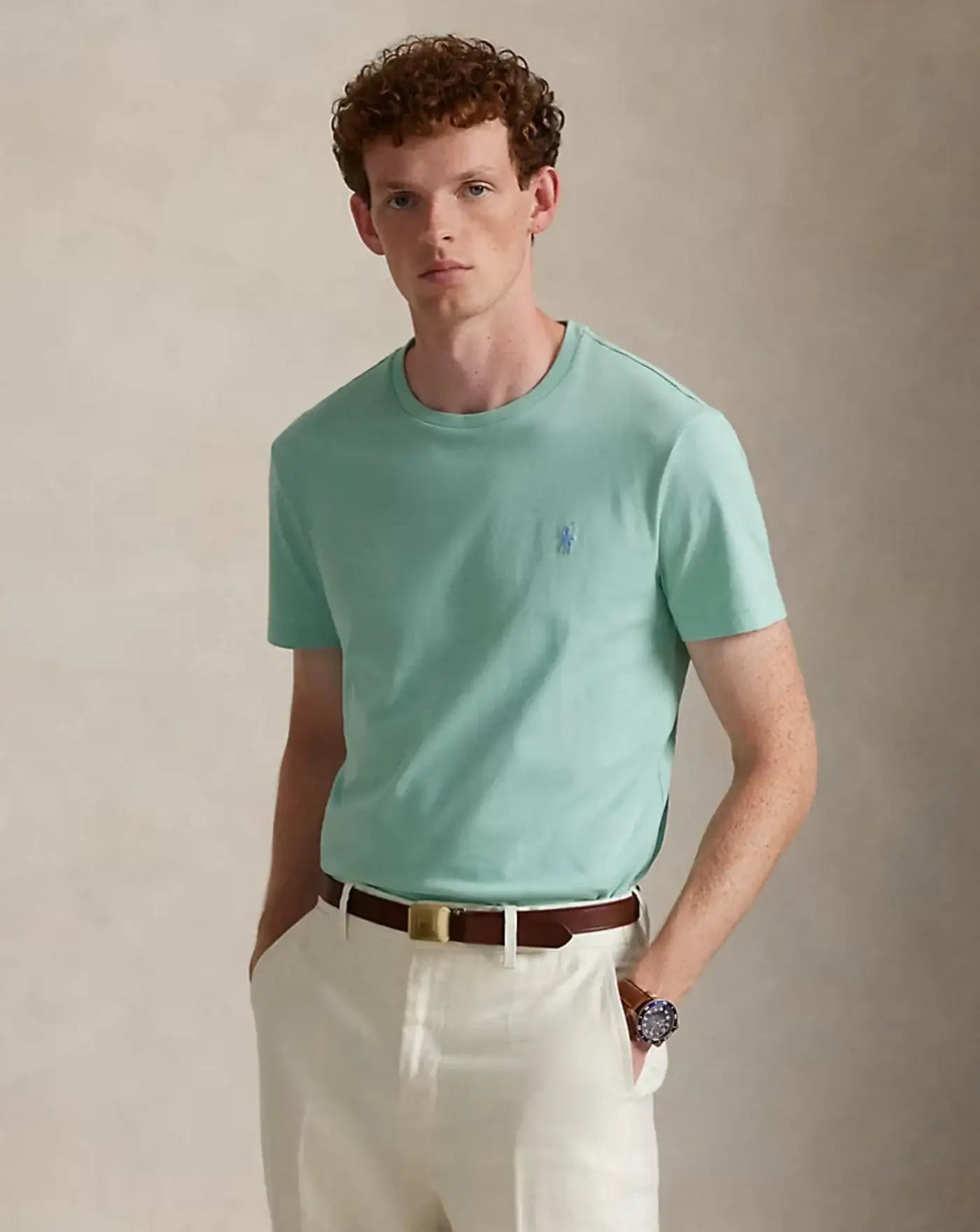 Camiseta Polo Ralph Lauren Basic 710671438507 CELADON/C7109 POLO RALPH LAUREN