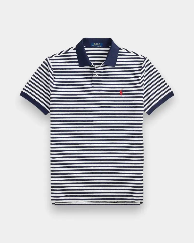 Polo Polo Ralph Lauren Stripes 710956682500 NEWPORT NAVY/WHITE POLO RALPH LAUREN