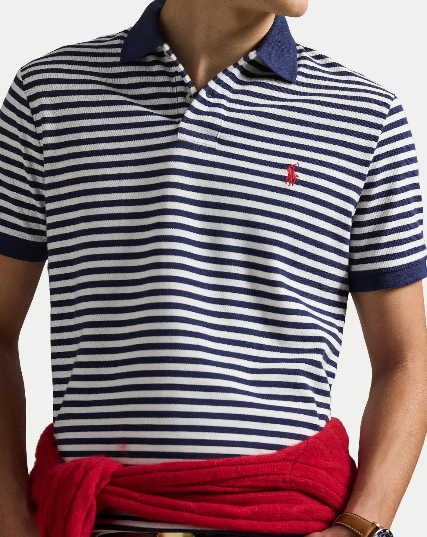 Polo Polo Ralph Lauren Stripes 710956682500 NEWPORT NAVY/WHITE POLO RALPH LAUREN