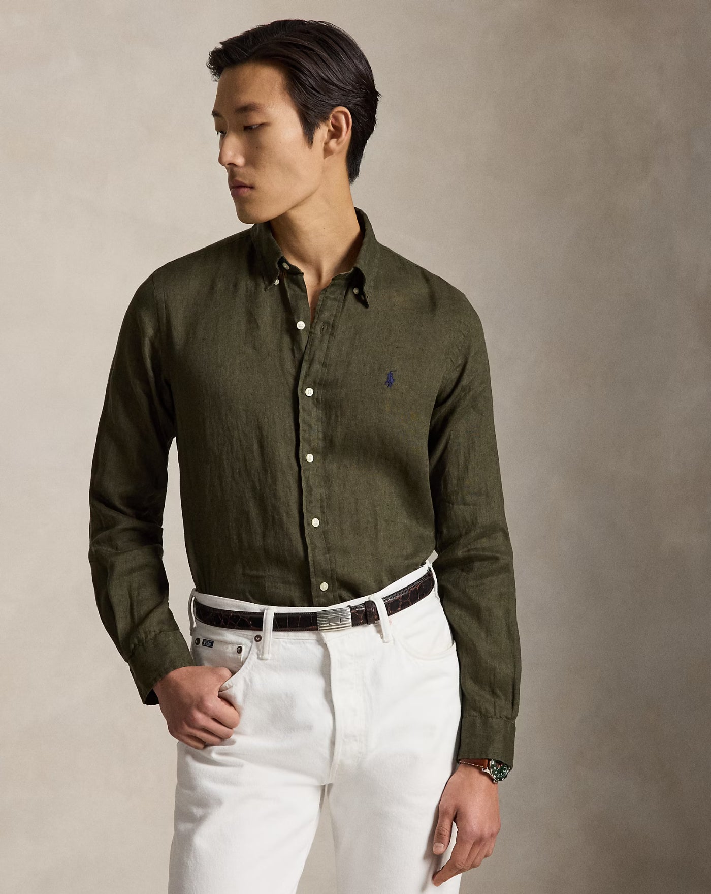 Camisa Polo Ralph Lauren Linen 710966294508 ARMADILLO POLO RALPH LAUREN