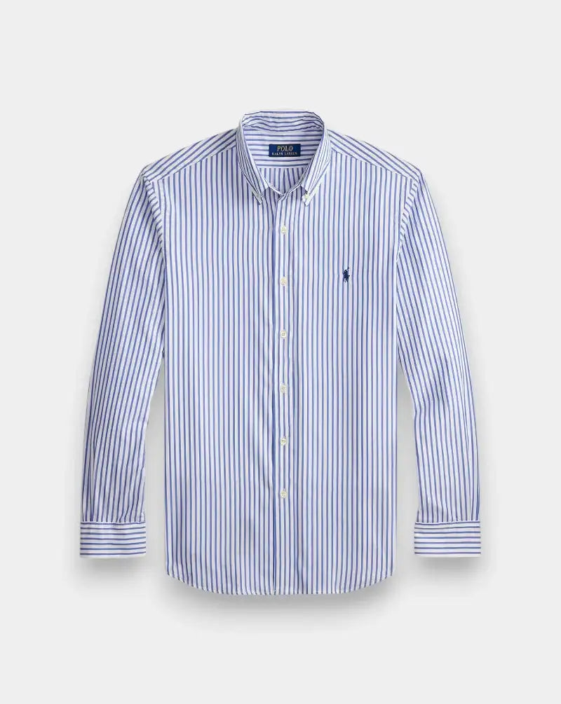 Camisa Polo Ralph Lauren Stripes 710B15595008 3249D WHITE BLUE POLO RALPH LAUREN