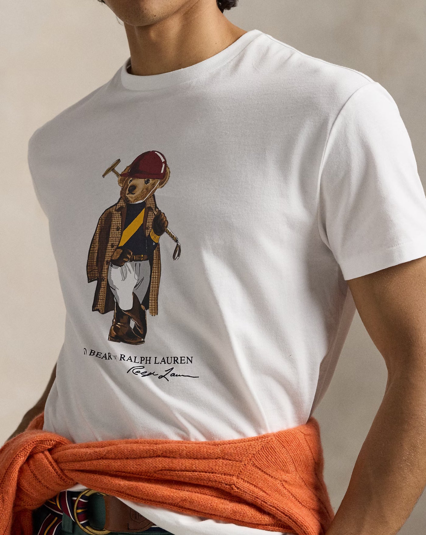 Camiseta Polo Ralph Lauren Bear 710B16611001 WHITE-SOCIETY BEAR POLO RALPH LAUREN