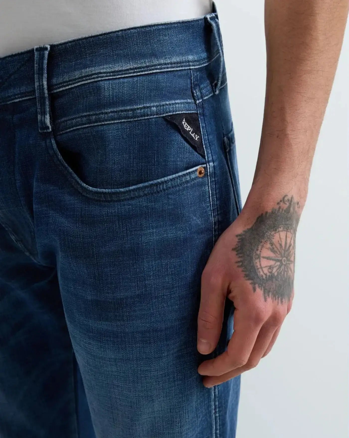 Denim Replay Anbass Hyperflex M914Y0032661124 009 REPLAY