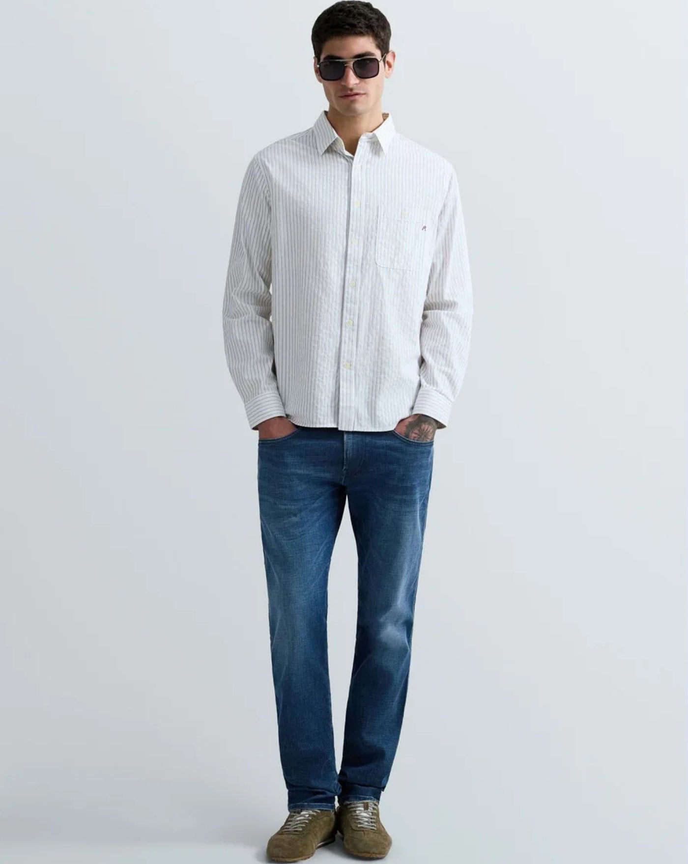 Denim Replay Anbass Hyperflex M914Y0032661124 009 REPLAY