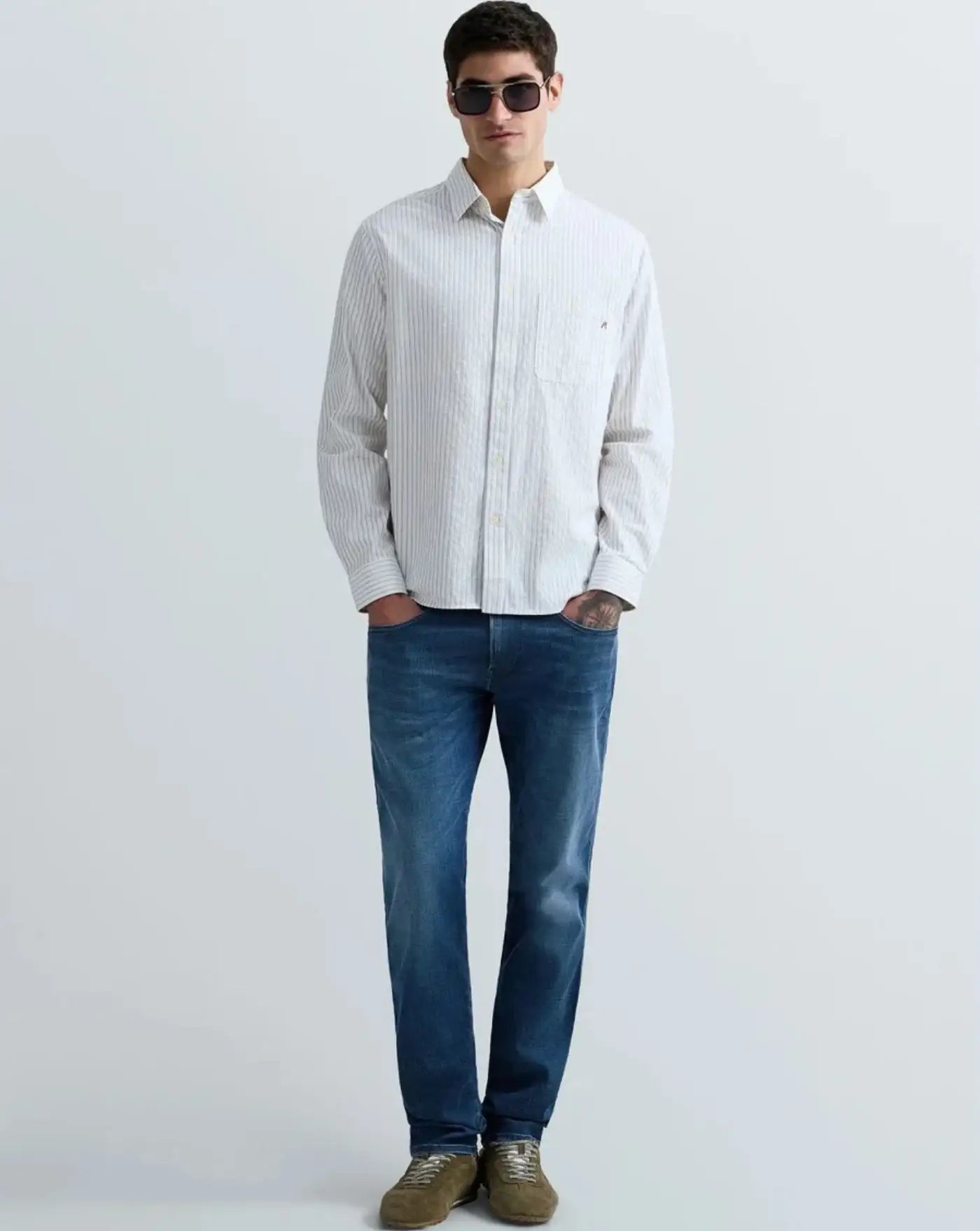 Denim Replay Anbass Hyperflex M914Y0032661124 009 REPLAY
